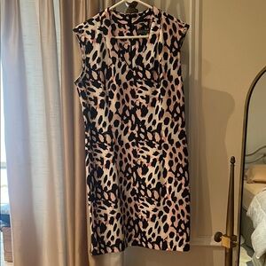 Leopard Print Sleeveless Dress